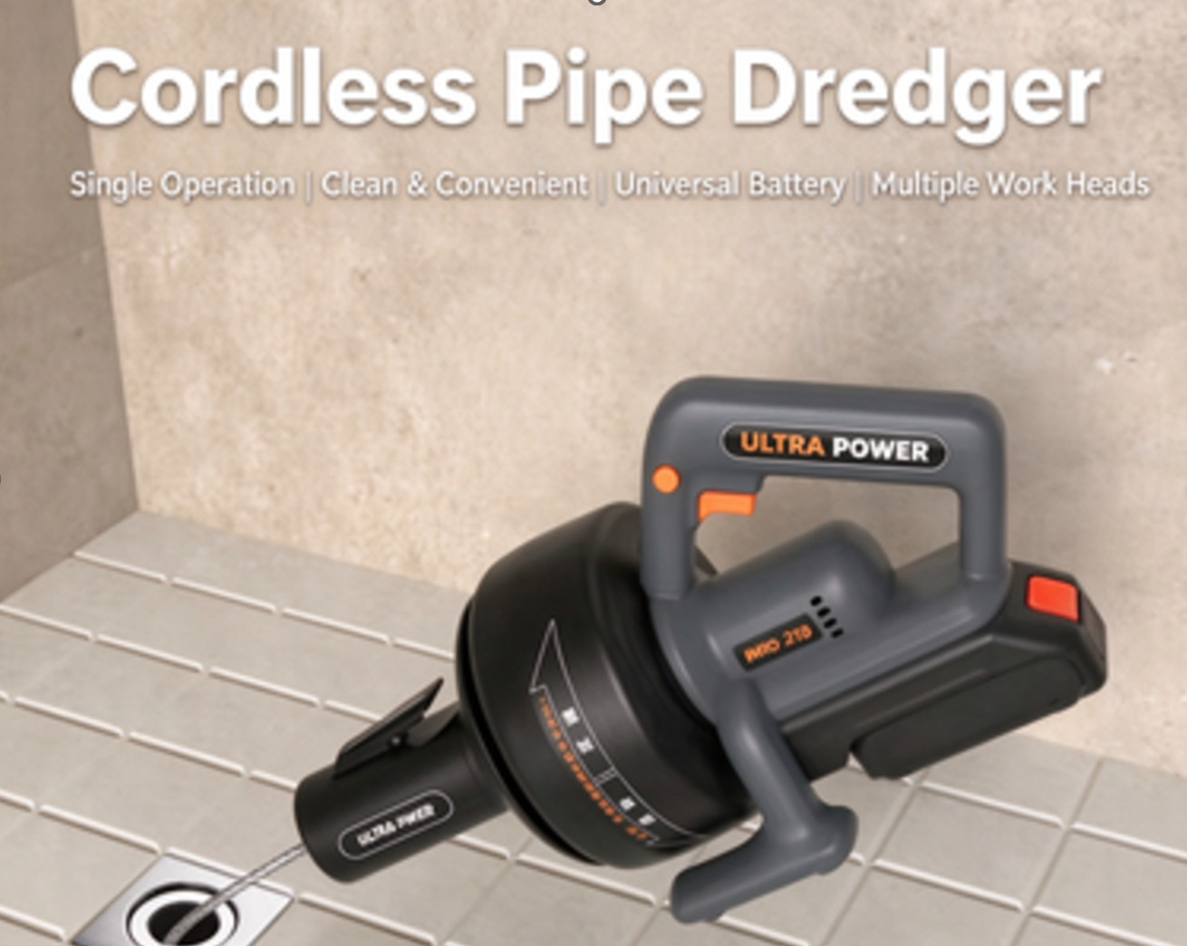 Cordless Pipe Dredger 2